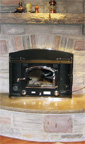 Stone Fireplace