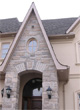 Arched stone entrance